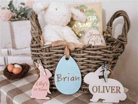 Easter Basket Name Tags Paques