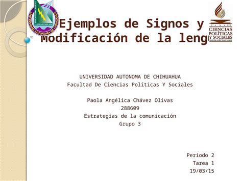 Pptx Ejemplos De Signos Y Modificaci N De La Lengua Dokumen Tips