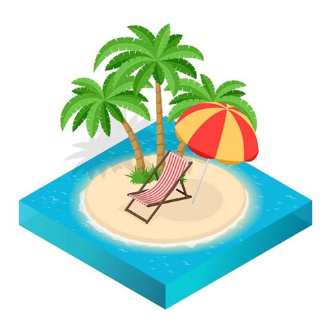 Concepto de viaje de verano en la playa ilustración de vector