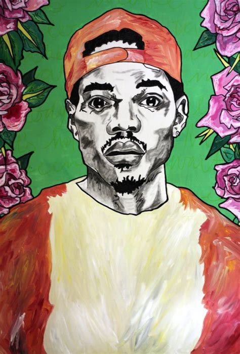 Chance The Rapper Art Print Limited Edition Mixed Media Canvas