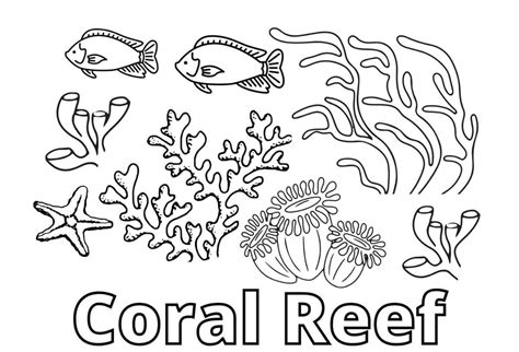 Coral Reef Coloring Pages