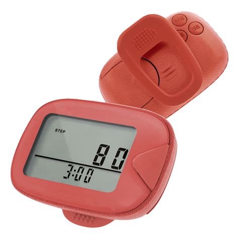 Huhuzaio Clock Red Meter Counting Distance Measurement Waist Clip