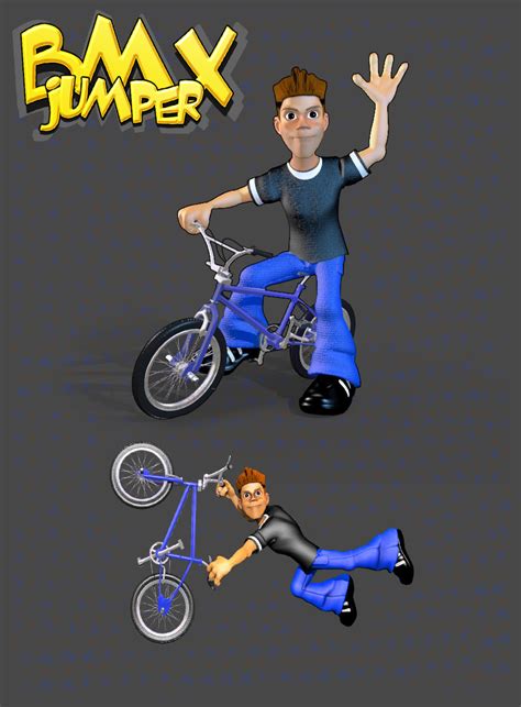 Artstation 2d Bmx Rider Game Assets