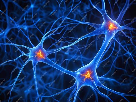 images depict closeup views  neuron cells   human