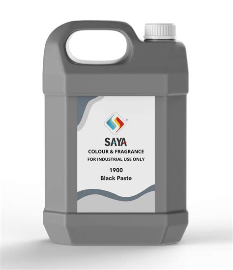 Saya Black Pigment Paste For Paint Plastic Bottle And Hdpe Drum 5 Kg