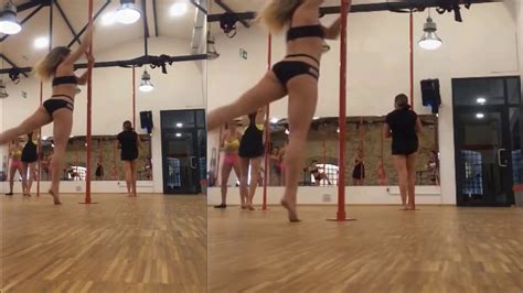 Static Pole Training Hot Girl Dancing Pole Youtube