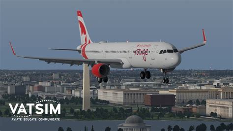 X Plane 11 Air Canada Rouge A321 CYYZ KDCA Drzewiecki Design