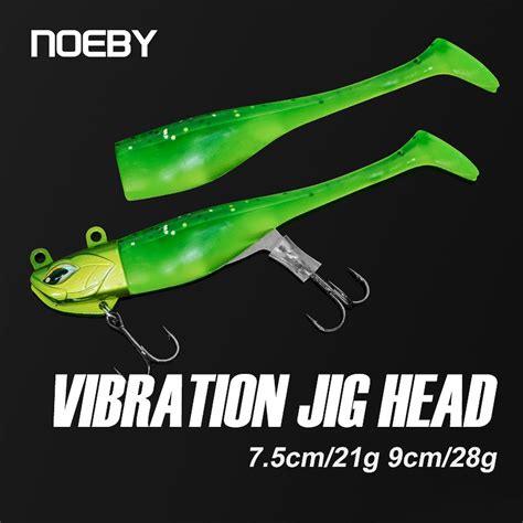 Noeby Vibration Jig Head Soft Lure 10cm 21g 11 5cm 28g Fluttering