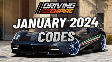 Roblox Driving Empire Codes January 2024 - Free Cash & Cars