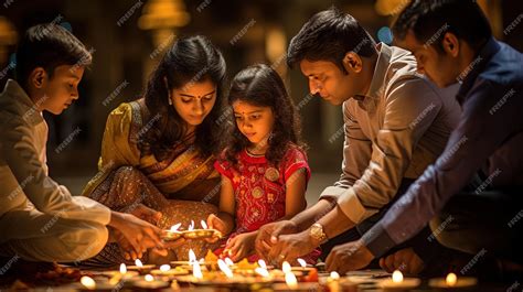 Premium AI Image | Diwali Celebration Festival of Lights Traditions and ...