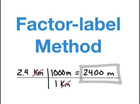 Factor Label Method Practice