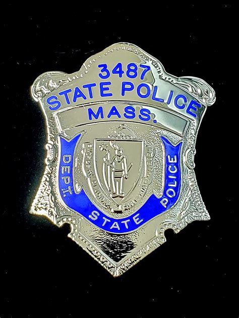 Collectors Badges Auctions Massachusetts State Police Trooper 3487