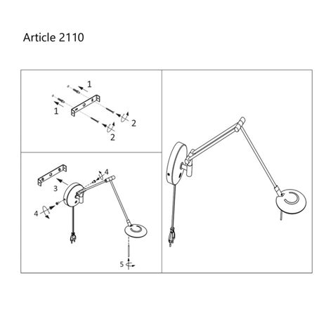 Aplique De Pared Articulado Cl Sico De Bronce Steinhauer Zodiac Led