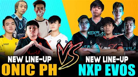 Onic Ph New Line Up Vs Nxp Evos New Line Up Match