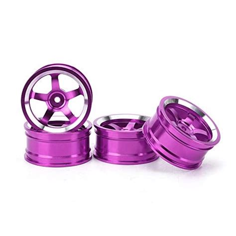 Tbest 4Pcs rc Carro Wheel Hub 1 10 Alumínio Liga Roda Tração Hub