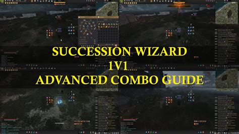 Bdo Succession Wizard Advanced 1v1 Combo Guide Youtube