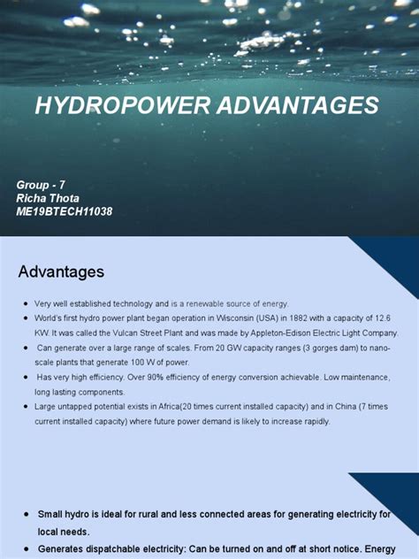 Hydropower Advantages | PDF