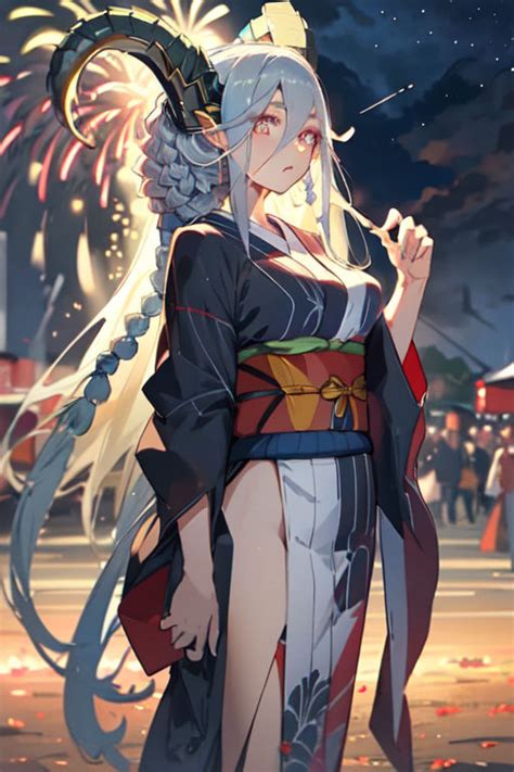 Tiamat Fireworks Festival Fategrand Order By Arumajiron666 On Deviantart