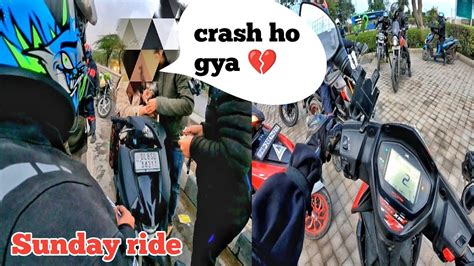 Sunday Ride Pe Ntorq Ke Sath Crash Ho Gya VKDvlogs YouTube