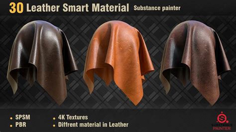 Leather Smart Materials Pbr Flippednormals