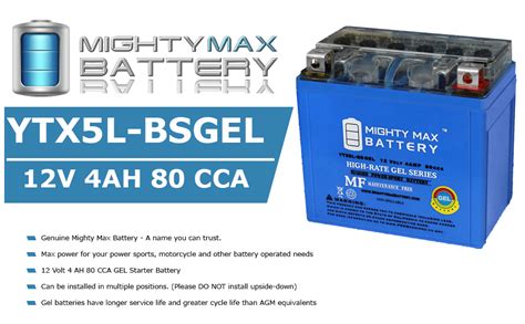 Mighty Max Battery Ytx L Bsgel Volt Ah Gel Type Cca