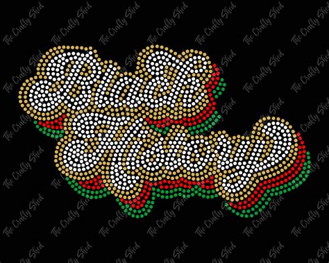 Black History Vintage Rhinestone Transfer The Crafty Shed