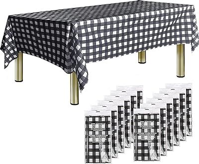 Amazon Exquisite Pack Premium Round Plastic Checkered Bbq