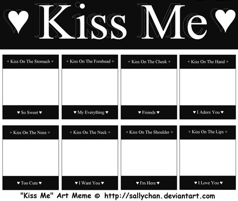 Kiss Me - Art Meme by sallychan on DeviantArt