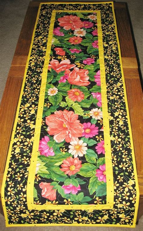 Spring Table Runner In Gorgeous Blossoms Line From Timeless Etsy Spring Table Runner Table