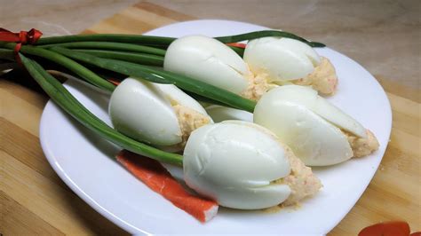 Amazing Stuffed Eggs Appetizer White Tulips Easy Delicious