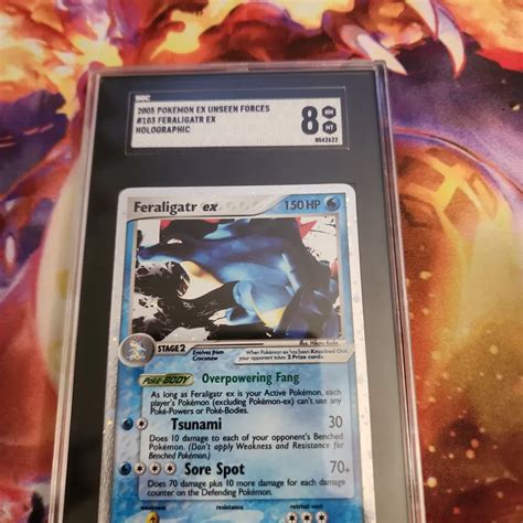 Verified Feraligatr Ex Unseen Forces By Pokemon Cards Whatnot