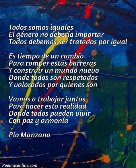 Poemas Sobre La Igualdad De Genero Poemas Online