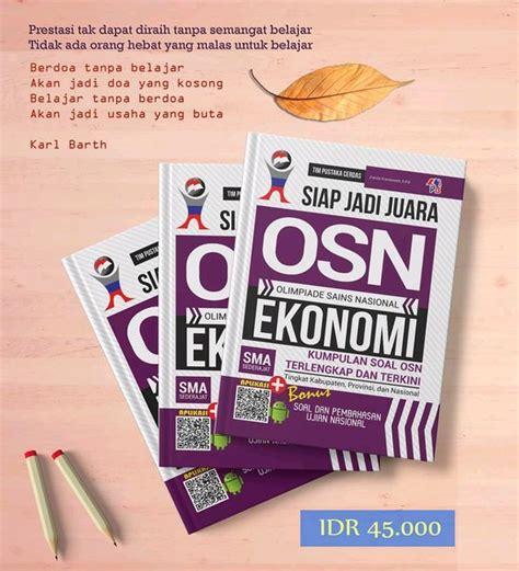 Jual SIAP JADI JUARA OSN EKONOMI OLIMPIADE SMA BONUS SOAL UJIAN