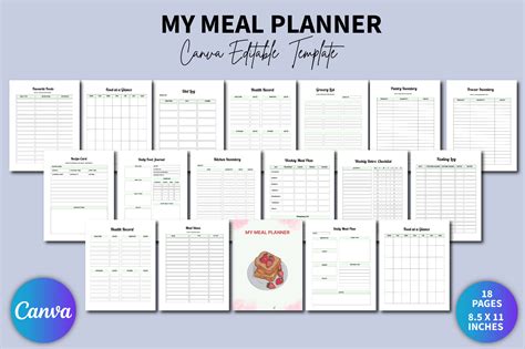 My Meal Planner Canva KDP Graphic By Arisni Store Creative Fabrica