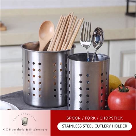 chopstick holder pemegang alat makan cutlery holder stainless