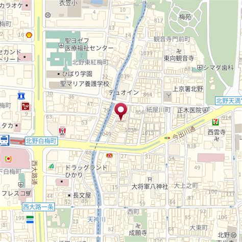 京都府京都市上京区今小路通紙屋川東入下る紙屋川町 の地図 Mapfan