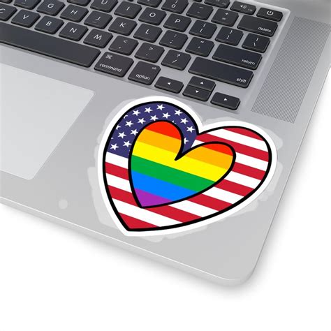 Rainbow Flag Sticker LGBTQ Gay Pride Stickers Etsy