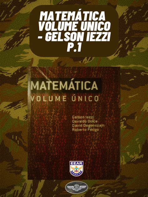Matemática Gelson Iezzi Pdf - Matemática Volume Único - Gelson Iezzi-01 | PDF