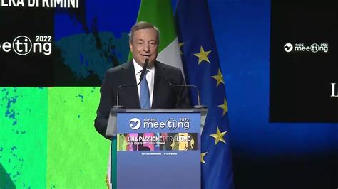 Intervento Del Presidente Draghi Al Meeting Per Lamicizia Tra I