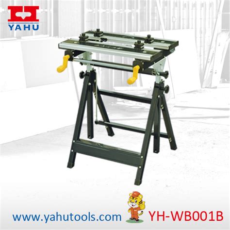 Height Adjustable Tilting Steel Portable Workbench and Vise with 8 ...