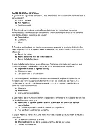 Examen Sociologia 2 Parcial Definitivo Pdf