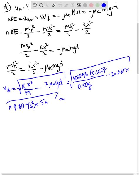 SOLVED B 25 Pts A Block Of Mass M 2 Kg Initially At Point A 5 0