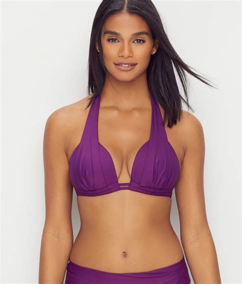 Sunsets Deep Plum Marilyn Halter Bikini Top Reviews Bare