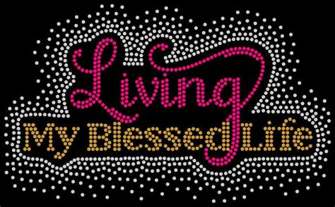 Living My Blessed Life Bling Tee Rhinstone Tee Christian Shirt Etsy