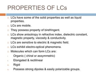 Liquid crystals | PPT