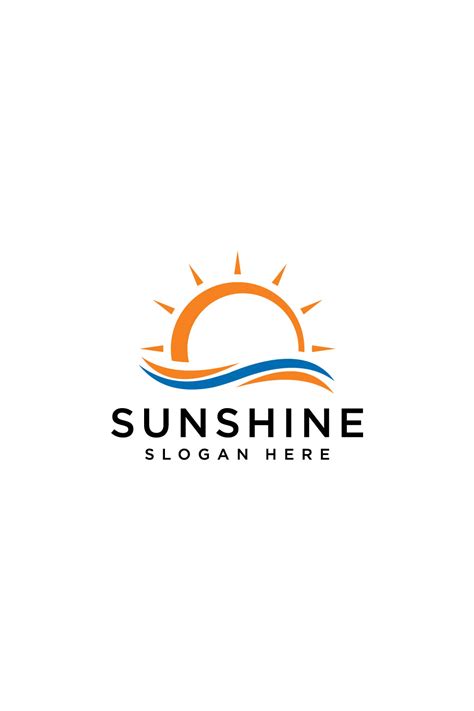 Sun Logo Vector Icon Design Linear Masterbundles