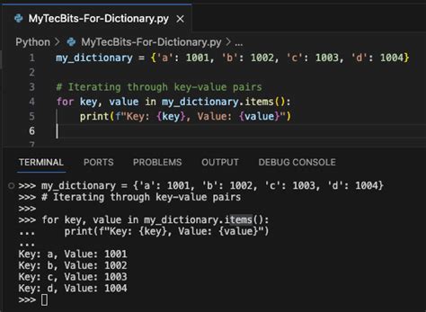 How To Iterate Through A Dictionary In Python My Tec Bits