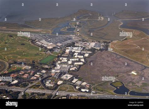 An Aerial View Of Palo Alto California Showing Palo Alto Airport As