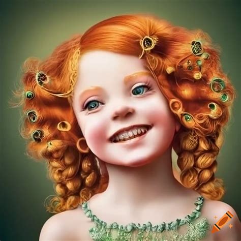 Cute And Unique Illustrations Of Ginger Haired Girls On Craiyon