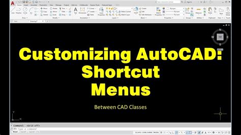 Customizing Autocad Shortcut Menus Youtube